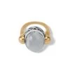Golden Moon Ring -Fashion Accessories golden moon ring gold grey 0