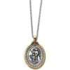 Guardian Angel Two-Tone Pendant Necklace -Fashion Accessories guardian angel two tone pendant necklace silver gold 0 6e40f76a cea1 478b 92ec 39be3997525a