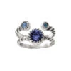 Halo Duo Ring -Fashion Accessories halo duo ring silver tanzanite 0 1b7088f4 d713 45ac 8106 9f51c8c3e18c