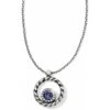 Halo Mini Reversible Necklace -Fashion Accessories halo mini reversible necklace silver tanzanite 0