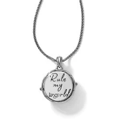 Halo Odyssey Round Necklace -Fashion Accessories halo odyssey round necklace silver blue 1 39274762 4485 48e5 a48a 629dddf79d8d