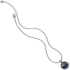 Halo Odyssey Round Necklace -Fashion Accessories halo odyssey round necklace silver blue 2 5e3faca3 c4d8 4d76 82c7 ce474e949f1e