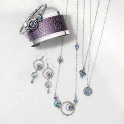 Halo Radiance Necklace -Fashion Accessories halo radiance necklace silver tanzanite 2 fa498e47 693b 4a8b 8e3f 46a064c71aa8