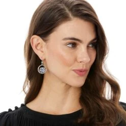 Halo Tauri French Wire Earrings -Fashion Accessories halo tauri french wire earrings silver tanzanite 2 9b480091 f388 489d b13b 32701a3e879d
