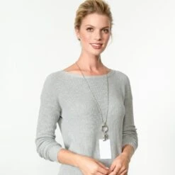 Heart Charm Reversible Badge Clip Necklace -Fashion Accessories heart charm reversible badge clip necklace silver 3 becb274a 0a9b 4cbd a5f3 690242eece63