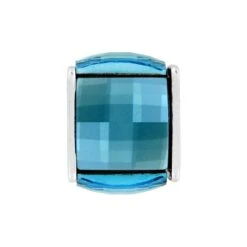 Ice Cube Bead -Fashion Accessories ice cube bead silver aqua 0