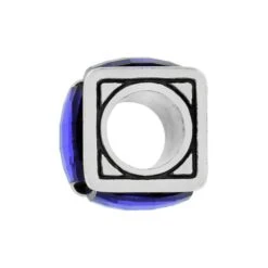 Ice Cube Bead -Fashion Accessories ice cube bead silver tanzanite 1