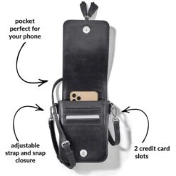 Ilia Mini Flap Cross Body Bag -Fashion Accessories ilia mini flap cross body bag black 1