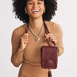 Ilia Mini Flap Cross Body Bag -Fashion Accessories ilia mini flap cross body bag garnet 4