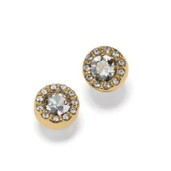 Illumina Solitaire Post Earrings -Fashion Accessories illumina solitaire post earrings gold 1