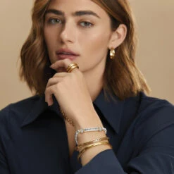 Inner Circle Double Ring -Fashion Accessories inner circle double ring gold 4