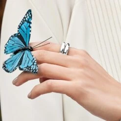 Inner Circle Double Ring -Fashion Accessories inner circle double ring silver 2