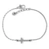 Inner Shine Cross Anklet -Fashion Accessories inner shine cross anklet silver 0
