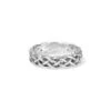 Interlok Braid Band Ring -Fashion Accessories interlok braid band ring silver 0