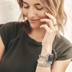 Interlok Harmony Watch Band -Fashion Accessories interlok harmony watch band silver 3