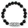 Interlok Lustre Black Agate Stretch Bracelet -Fashion Accessories interlok lustre black agate stretch bracelet black 0 e99baca0 11f2 416e a99a 9aa67c36da4f