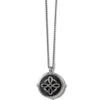 Interlok Noir Heirloom Reversible Necklace -Fashion Accessories interlok noir heirloom reversible necklace silver black 0