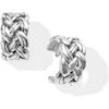 Interlok Woven Hoop Earrings -Fashion Accessories interlok woven hoop earrings silver 0 b0bdd851 1c60 49b0 9361 0f4618016b63