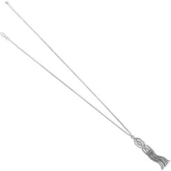 Intertwine Fringe Convertible Necklace -Fashion Accessories intertwine fringe convertible necklace silver 2 8f207edd 4a83 4048 92af 7eca4f94f24c