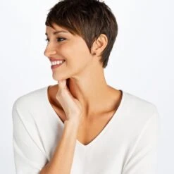 Iris Stud Earrings -Fashion Accessories iris stud earrings silver pink 1