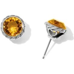 Iris Stud Earrings -Fashion Accessories iris stud earrings silver topaz 0