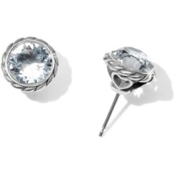 Iris Stud Earrings -Fashion Accessories iris stud earrings silver 0
