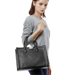 Jaxon Tote -Fashion Accessories jaxon tote black 5