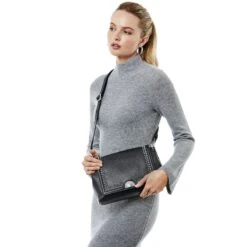 Jazz Medium Flap Bag -Fashion Accessories jazz medium flap bag black 5