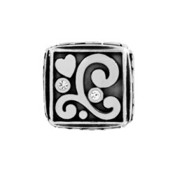 Just Married Cube Bead -Fashion Accessories just married cube bead silver 2 32578b24 6ef4 476e ad32 f8e1c2e0930a