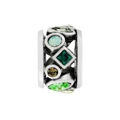 Kaleidoscope Spacer -Fashion Accessories kaleidoscope spacer silver green 0