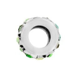 Kaleidoscope Spacer -Fashion Accessories kaleidoscope spacer silver green 1