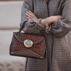 Klara Medium Satchel -Fashion Accessories klara medium satchel chocolate 3 a55cda83 6aab 4e41 bcf5 eb97dd20d8b9