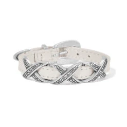 Kriss Kross Etched Bandit Bracelet -Fashion Accessories kriss kross etched bandit bracelet optic white 0 a260b0d1 d691 446a 8d56 02a4b8393c67