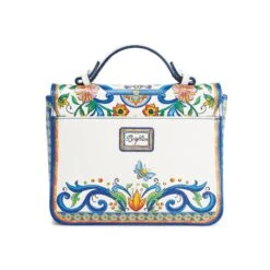 La Farfalla Emilia Flap Bag -Fashion Accessories la farfalla emilia flap bag white multi 2