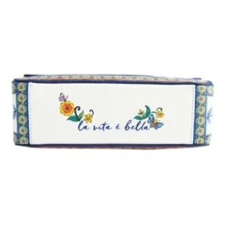 La Farfalla Emilia Flap Bag -Fashion Accessories la farfalla emilia flap bag white multi 3