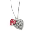 Love And Cherish Necklace -Fashion Accessories love and cherish necklace silver red 0 9e75e685 6124 441d 80ca 7300d0c056f2