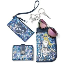 Love Bouquet Double Eyeglass Case -Fashion Accessories love bouquet double eyeglass case midnight 3