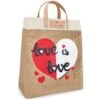 Love Is Love Burlap Tote -Fashion Accessories love is love burlap tote multi 0 dcf87876 823c 48d1 b50f cda259c898ee