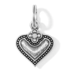 Luna Heart Charm Necklace -Fashion Accessories luna heart charm necklace silver 2 94534149 ca05 4e07 a6bf 23357cfe71ab