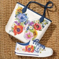 Maddie Tote -Fashion Accessories maddie tote white multi 4