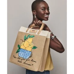 Main Squeeze Burlap Tote -Fashion Accessories main squeeze burlap tote multi 4 fb6e1757 53b3 4a7b a22f 6b97abc6247d