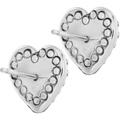 Marci Heart Post Earrings -Fashion Accessories marci heart post earrings silver brushed gold 2 7c623c3d fb06 45c5 81ec ca70a0c75954