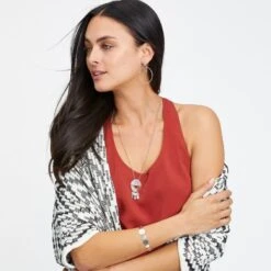 Marrakesh Soleil Post Hoop Earrings -Fashion Accessories marrakesh soleil post hoop earrings silver 2 b9ec6379 2f31 40e1 82b6 324142538bc7