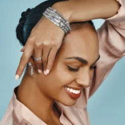 Meridian Beautiful Petite Stretch Bracelet -Fashion Accessories meridian beautiful petite stretch bracelet silver 2