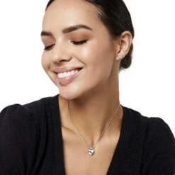 Meridian Mini Heart Necklace -Fashion Accessories meridian mini heart necklace silver 2