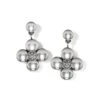 Meridian Olympia Post Drop Earrings -Fashion Accessories meridian olympia post drop earrings silver 0