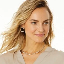 Meridian Petite Beads Station Necklace -Fashion Accessories meridian petite beads station necklace silver 2 828a0c1b b64c 483b bc25 bf16ec2a8e31