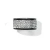Meridian Ring -Fashion Accessories meridian ring black silver 1
