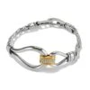 Meridian Suez Two Tone Bracelet -Fashion Accessories meridian suez two tone bracelet silver gold 0
