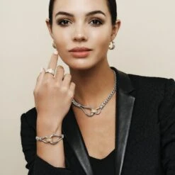 Meridian Suez Two Tone Bracelet 7 Meridian Suez Two Tone Bracelet -Fashion Accessories meridian suez two tone bracelet silver gold 2